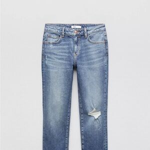 Blue Distressed Women's Jeans